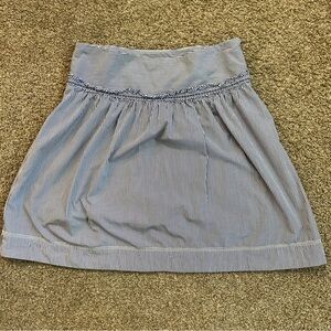 American Eagle Outfitters Navy Striped Mini Skirt size 6